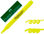 Rotulador faber fluorescente textliner 38 amarillo - 1