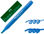 Rotulador faber fluorescente textliner 38 azul - 1