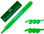 Rotulador faber fluorescente textliner 38 verde - 1