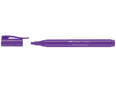 Rotulador faber fluorescente textliner 38 violeta - Foto 2