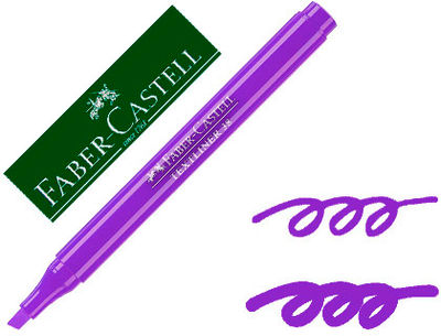 Rotulador faber fluorescente textliner 38 violeta