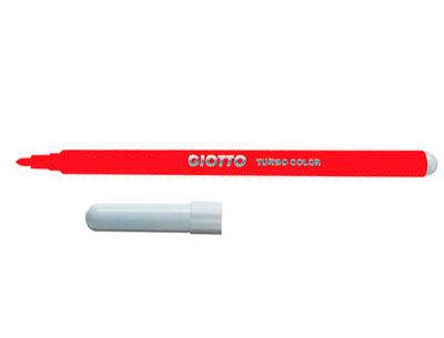 Rotulador giotto turbo color lavable con punta bloqueada unicolor rojo - Foto 2