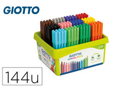 Rotulador giotto turbo color school pack de 144 unidades 12 colores x 12