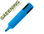 Rotulador greening fluorescente punta biselada azul - 1