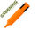Rotulador greening fluorescente punta biselada naranja - 1