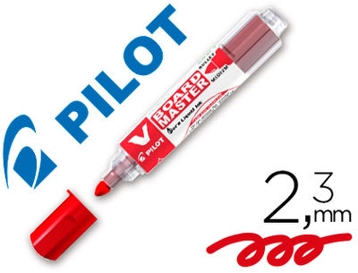 Rotulador pilot v board master para pizarra blanca rojo tinta liquida trazo