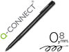 Rotulador q-connect retroproyeccion punta fibra media redonda 0.8 mm permanente