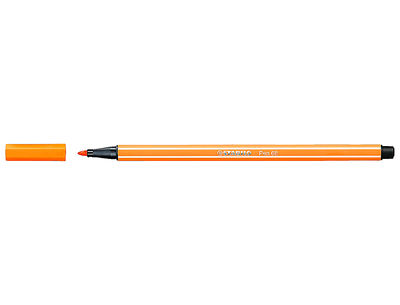 Rotulador stabilo acuarelable pen 68 naranja neon 1 mm - Foto 2