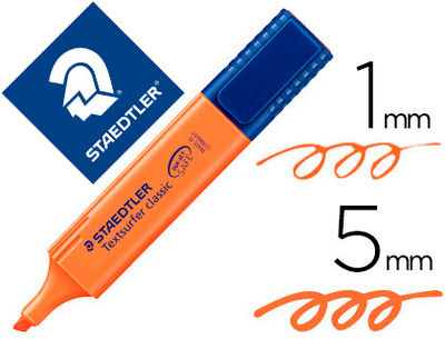 Rotulador staedtler textsurfer classic 364 fluorescente naranja