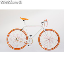 Rowery miekskie 7 Frames pomarańczowy i bialy