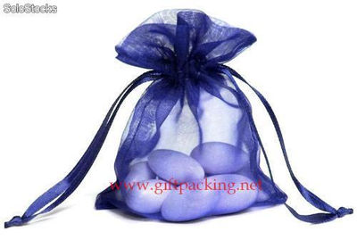 Royal-Blue Organza Bag Wedding Gift Favors for Decoration