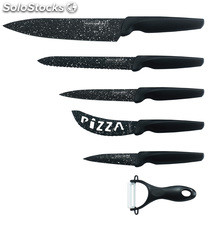 Royalty Line RL-MB5N;Knife Set con 6pcs rivestimento in marmo