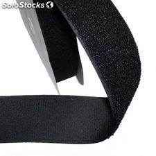 Ruban Velcro à Coudre, Femelle-Loop, Noir - Rouleau de 25m x 20mm
