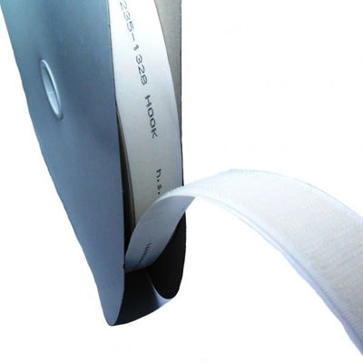 Ruban Velcro Adhésif Mâle-Hook, Blanc - Rouleau de 25m x 25mm