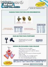 Ruedas de Acero con Rodamientos y Guias de Piso para Portón