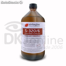 S-320/6 cola para acrílico cast anti bolhas e maior resistência 1 litro