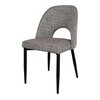 SABINA GRIS Cadeira de estilo contemporâneo em tecido