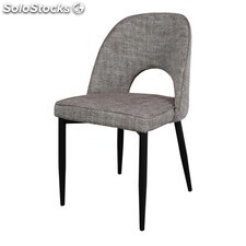 SABINA GRIS Cadeira de estilo contemporâneo em tecido