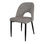 SABINA GRIS Cadeira de estilo contemporâneo em tecido - 1