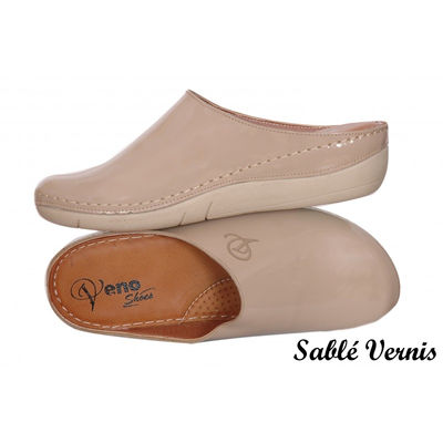 Sabot Médical Femme Plat &quot;VenoShoes&quot; Vernis