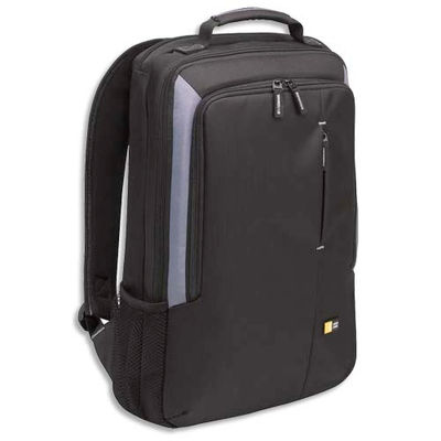Sac à dos pc portable noir case logic - sac à dos noir nylon rembourré pour pc