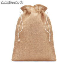 Sac cadeau moyen en jute beige MIMO9929-13