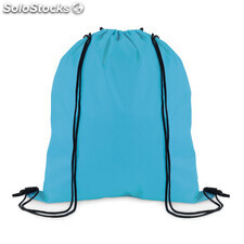 Sac cordon polyester 210D turquoise MOMO9828-12