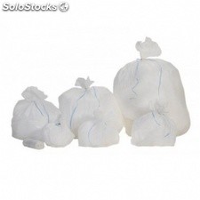 Sac poubelle 20L HD blanc 13µ. Colis 1000 unités