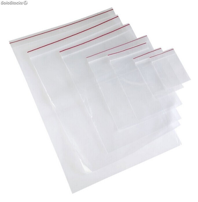 Sachet plastique zip transparent à soudures étanches 15x22 cm (lot de 250)  - La Poste