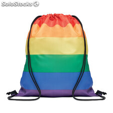 Saco de cordão RPET Rainbow multicolour MIMO6436-99