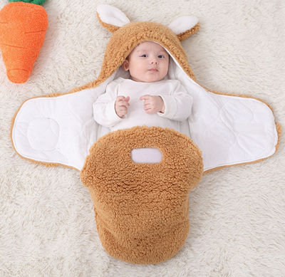 Saco de dormir para bebê, cashmere sintético, versão wrap - Foto 2