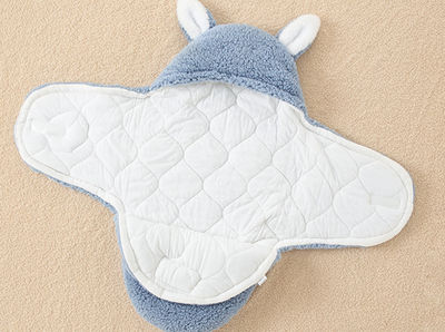 Saco de dormir para bebê, cashmere sintético, versão wrap - Foto 3