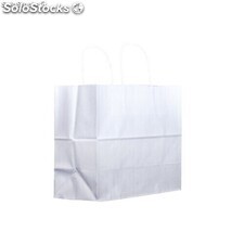 Saco de papel Take Away Blanca 27x26x14 cm