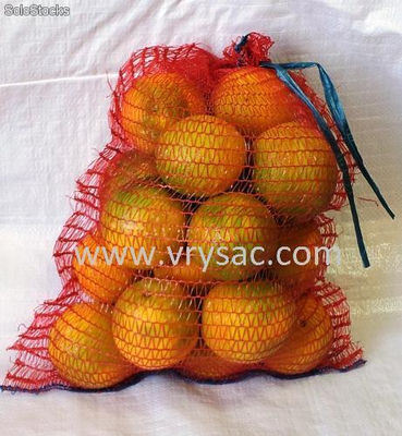 Saco malla raschel para envasar 2 kg de naranjas