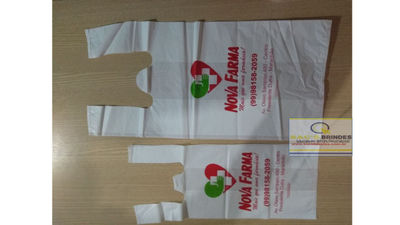 sacolas plastica personalizada despachado para todas as cidades do brasil - Foto 4