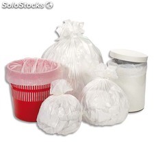 Sacs poubelle en polyéthylène blanc - carton de 1000 sacs poubelle 10 litres