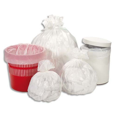 Sacs poubelle en polyéthylène blanc - carton de 1000 sacs poubelle 10 litres