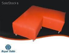 Sala lounge: Paquete 2 sillones, 4 puff y cubo. Mobiliario Royal table - Foto 2
