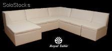 Sala Lounge paquete vip: 4 sillones y 1 mesa. Ideal para Renta Royal table