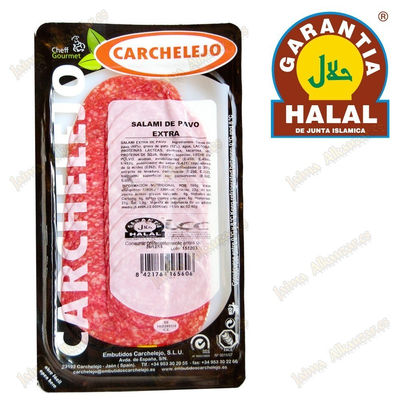 Salami extra türkei 80 gr - gourmet - halal - carchelejo