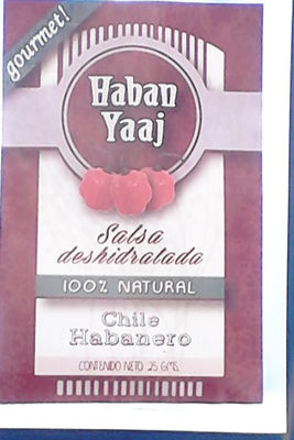 Salsa deshidratada de chile habanero de nuestra marca haban yaaj