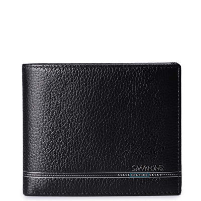 SAMMONS Normandy series short length top grain Leather wallet man genuine