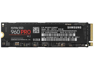 Samsung 960 pro 512GB m.2 pci Express 3.0 mz-V6P512BW