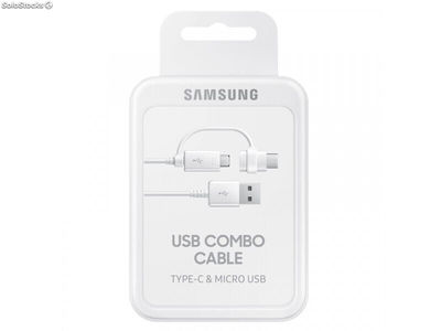 Samsung Combo Kabel usb Typ-c + Micro-usb - Weiß bulk - ep-DG930DWEGWW