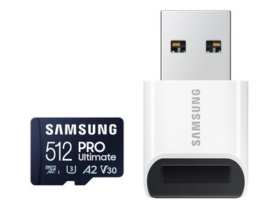 Samsung Pro Ultimate Micro sdxc Card with Card Reader 512GB mb-MY512SB/ww