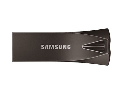 Samsung usb flash drive bar Plus 128GB Titan Gray muf-128BE4/apc