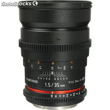 Samyang 35mm T1.5 lente Cine para Sony Un monte, Nikon F, Canon EF