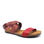 Sandale en cuir bordeaux marque pastelle chaussure - 1
