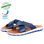 Sandales 100% cuir extra-confortable pour homme bleu - 1