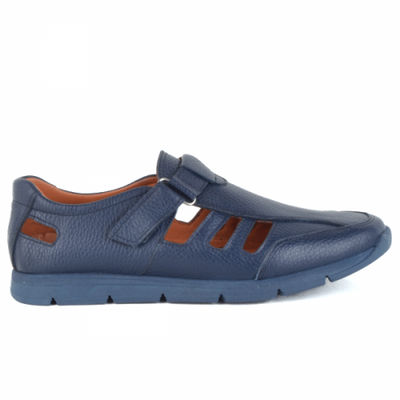 Sandales confortables 100% cuir bleu lo - Photo 3